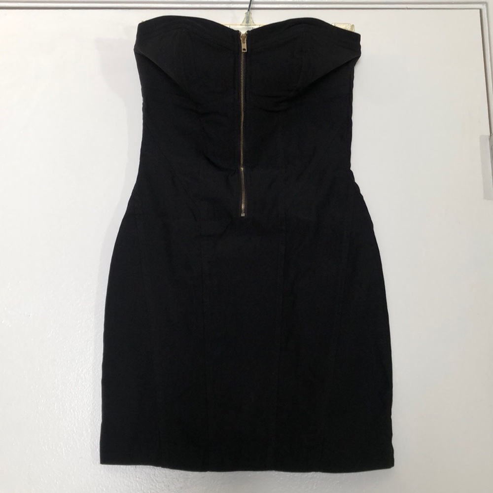 Little black zip up dress